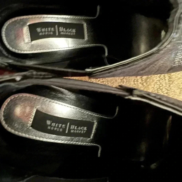 Whbm White House black market Cannes lizard embossed stiletto bootie 6.5 boots - Picture 9 of 16